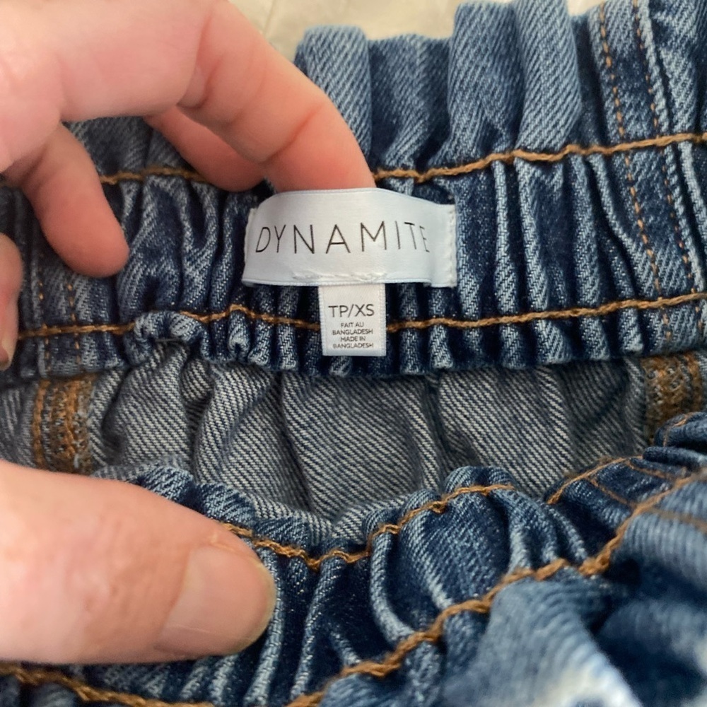 XS Dynamite Denim Blue Skirt - Picture 3 of 7